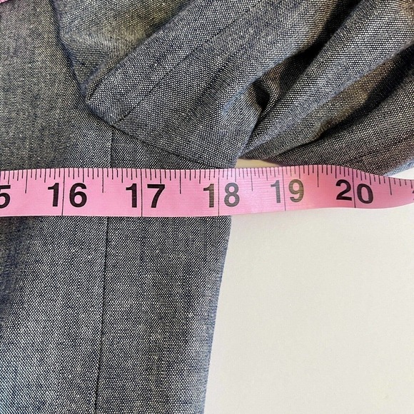 J.Crew Parke Blazer Womens Size 4 Chambray Blue Stretch Jacket Schoolboy - Picture 5 of 6